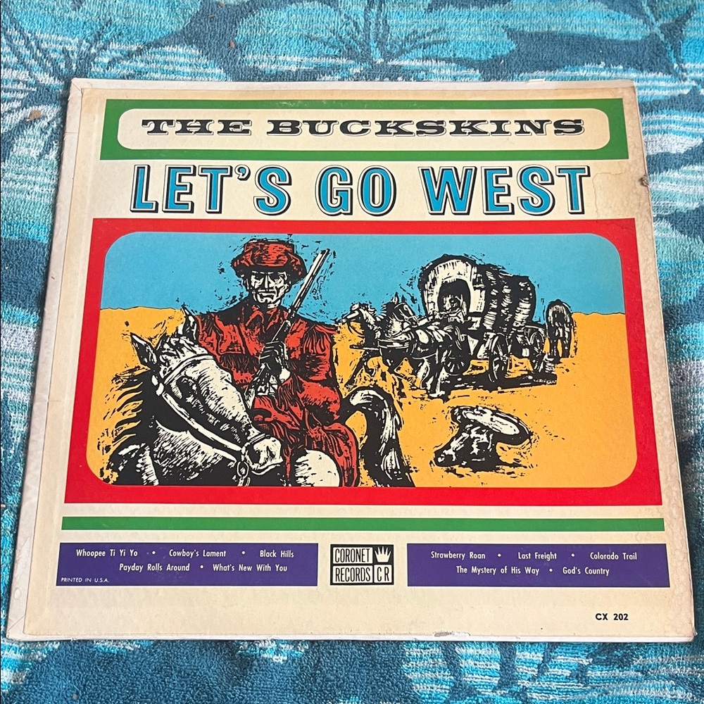 The Buckskins 'Let's Go West' Vinyl Record